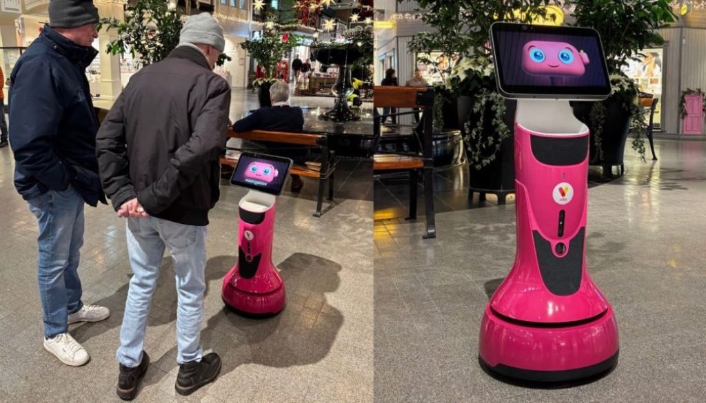 Robot i köpcentrum