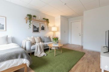 Foto Studentgatan dubblett AI-inredd
